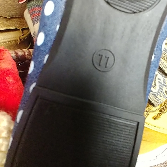 DENIM POLKA DOT FLATS - Picture 6 of 6